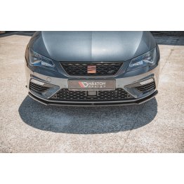 Накладка сплиттер на передний бампер на Seat III Cupra / FR рестайл